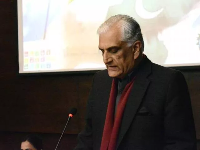 federal minister for climate change zahid hamid speaking at a national conference photo file federal minister for climate change zahid hamid speaking at a national conference photo file