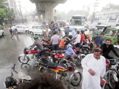 inundated rain disrupts traffic power supply