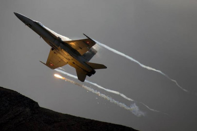 swiss fighter jet missing believed crashed ministry