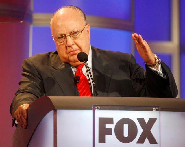 roger ailes then chairman and ceo of fox news and fox television stations answers questions during a panel discussion at the television critics association summer press tour in pasadena california july 24 2006 photo reuters