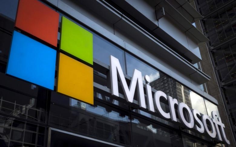 a microsoft logo is seen on an office building in new york city in this july 28 2015 file photo photo reuters