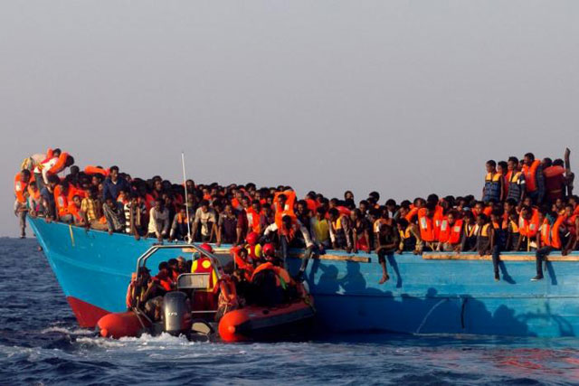 some 6 500 migrants were saved off the libyan coast in 40 separate rescue missions on monday the italian coast guard said on twitter in one of the largest influxes of refugees in a single day so far this year photo reuters