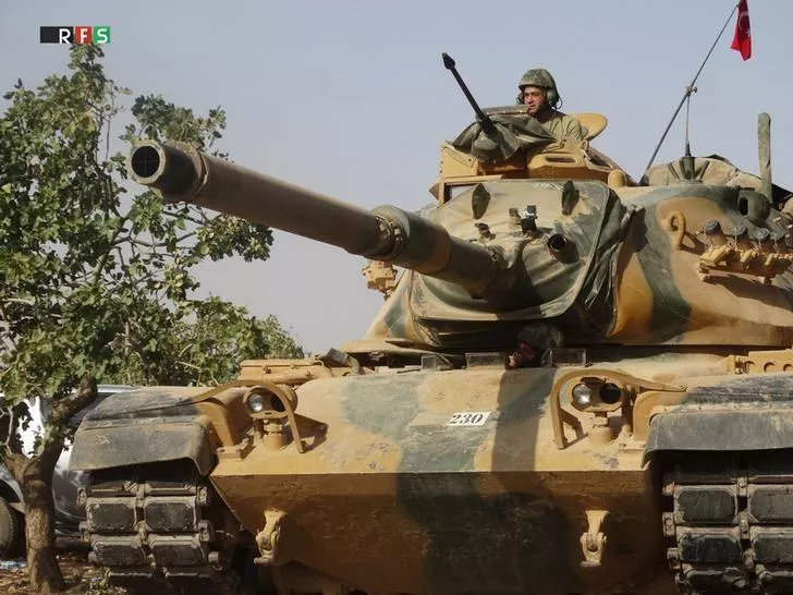 turkish army soldiers on tanks make their way towards the syrian border town of jarablus syria august 24 2016 revolutionary forces of syria photo reuters turkish army soldiers on tanks make their way towards the syrian border town of jarablus syria august 24 2016 revolutionary forces of syria photo reuters