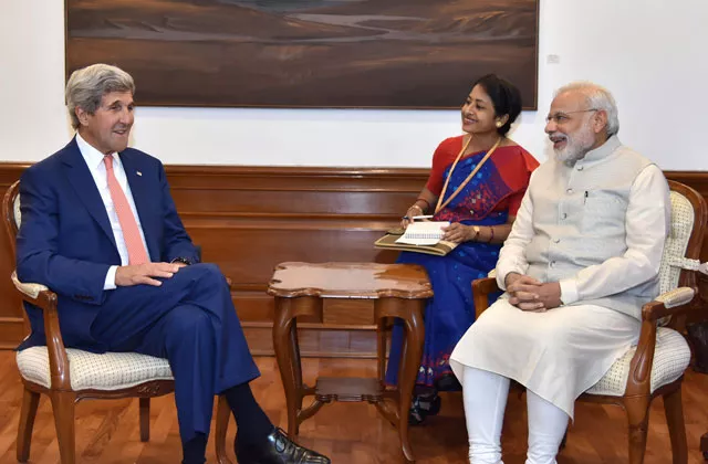 in this photograph released by the press information bureau pib on august 31 2016 us secretary of state john kerry l calls on indian prime minister narendra modi r in new delhi photo afp in this photograph released by the press information bureau pib on august 31 2016 us secretary of state john kerry l calls on indian prime minister narendra modi r in new delhi photo afp