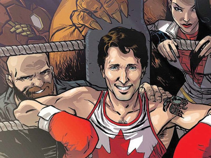 the comic featuring trudeau hit news stands on wednesday photo file