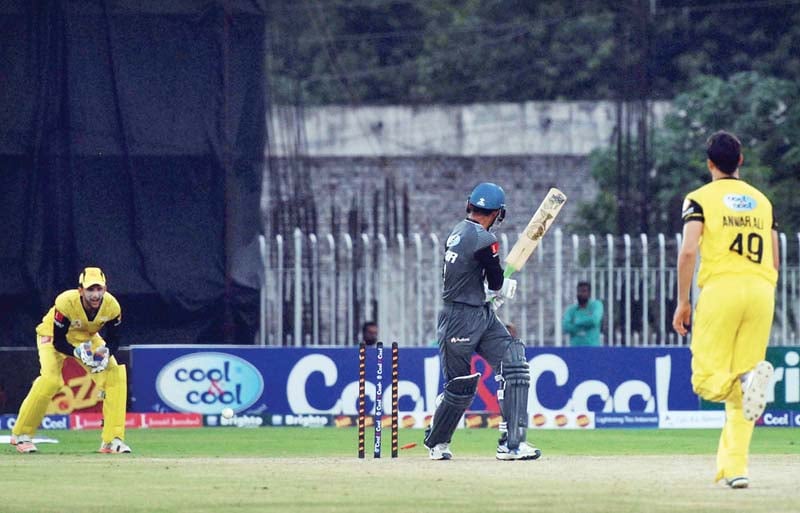 the peshawar bowlers gave nothing away against fata who were restricted to just 114 to set up a comfortable chase photo online