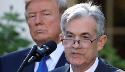 trump powell photo reuters