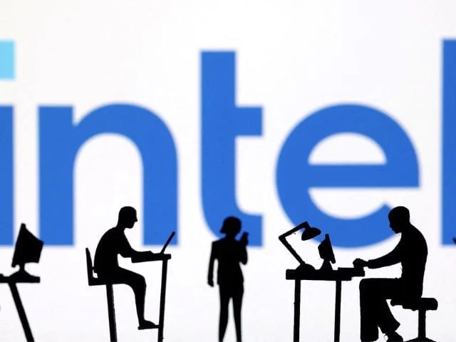 figurines with computers and smartphones are seen in front of intel logo in this illustration taken february 19 2024 photo reuters figurines with computers and smartphones are seen in front of intel logo in this illustration taken february 19 2024 photo reuters