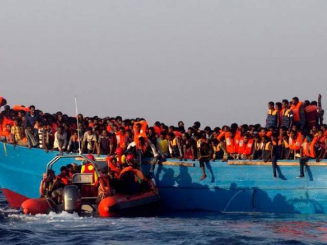 some 6 500 migrants were saved off the libyan coast in 40 separate rescue missions on monday the italian coast guard said on twitter in one of the largest influxes of refugees in a single day so far this year photo reuters