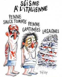 charlie hebdo draws global ire with satire on italian earthquake charlie hebdo draws global ire with satire on italian earthquake