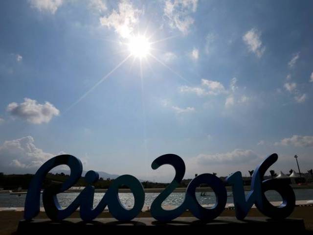 canoe athletes paddle behind olympic sign at deodoro rio de janeiro brazil on august 02 2016 photo reuters