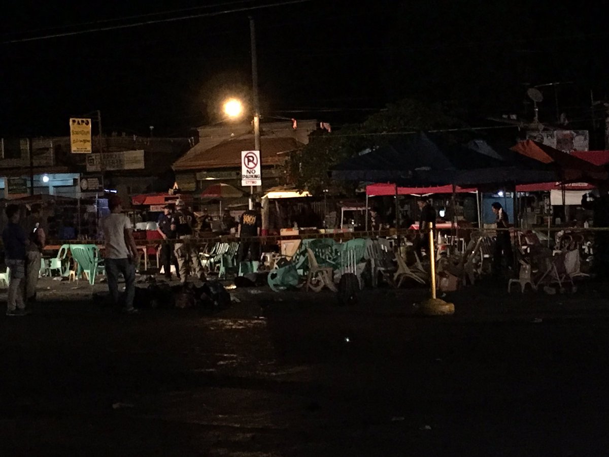 photos from the site of the explosion in davao city photo courtesy cnn philippines