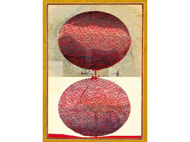 the works have been influenced by the mughal miniature style of painting some have sentences written on them in the form of composition reflecting questions asked by students and teachers photos courtesy sanat gallery the works have been influenced by the mughal miniature style of painting some have sentences written on them in the form of composition reflecting questions asked by students and teachers photos courtesy sanat gallery