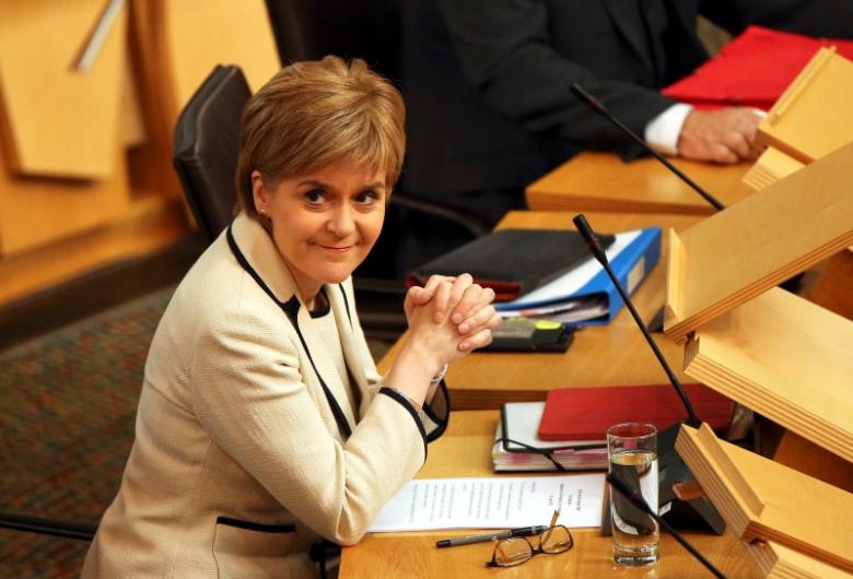 scotland 039 s first minister nicola sturgeon listens in the debating chamber of the scottish parliament at holyrood in edinburgh scotland britain june 28 2016 photo reuters