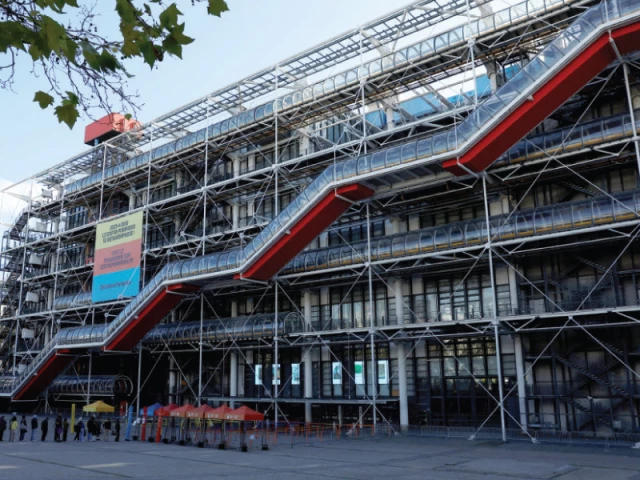 a general view shows the pompidou centre in paris on monday photo reuters