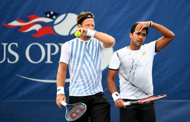 they won first set 7 5 before kontinen and peers levelled the match taking the second set 7 6 following a tie break photo twitter fed 43600