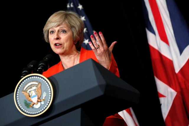 britain 039 s prime minister theresa may answers a reporter 039 s question after a bilateral meeting with u s president barack obama alongside the g20 summit in ming yuan hall at westlake statehouse in hangzhou china september 4 2016 photo reuters britain 039 s prime minister theresa may answers a reporter 039 s question after a bilateral meeting with u s president barack obama alongside the g20 summit in ming yuan hall at westlake statehouse in hangzhou china september 4 2016 photo reuters