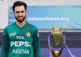 salman agha left alone at asia cup trophy shoot as india skip pre final ritual salman agha left alone at asia cup trophy shoot as india skip pre final ritual