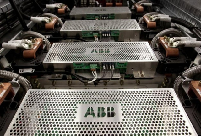 the company 039 s logo is seen on protection grids of a traction transformer at a plant of swiss engeneering group abb photo reuters the company 039 s logo is seen on protection grids of a traction transformer at a plant of swiss engeneering group abb photo reuters