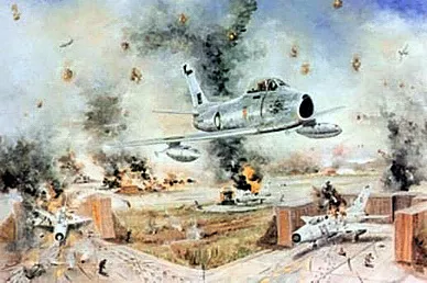 an artist 039 s rendition of a paf raid at pathankot in india photo paf