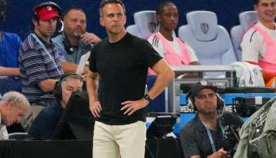 sporting kansas city interim head coach kerry zavagnin watches play against the colorado rapids during the first half of the game at children s mercy park photo reuters
