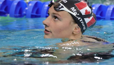 canadian summer mcintosh clocked the second fastest 400m freestyle swim in history photo afp