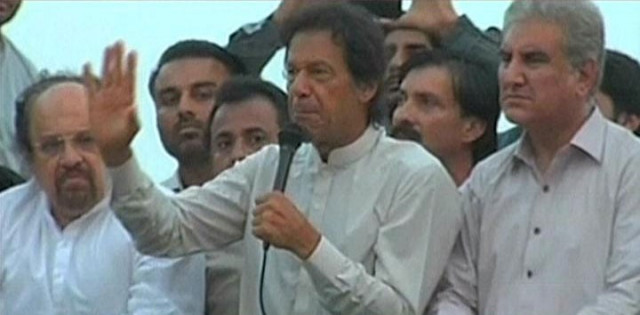 express news screen grab of pti chairman imran khan addressing steel mills workers in karachi on september 5 2016 express news screen grab of pti chairman imran khan addressing steel mills workers in karachi on september 5 2016