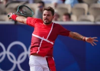 stan wawrinka of switzerland in action during his first round match against pavel kotov of ain photo reuters