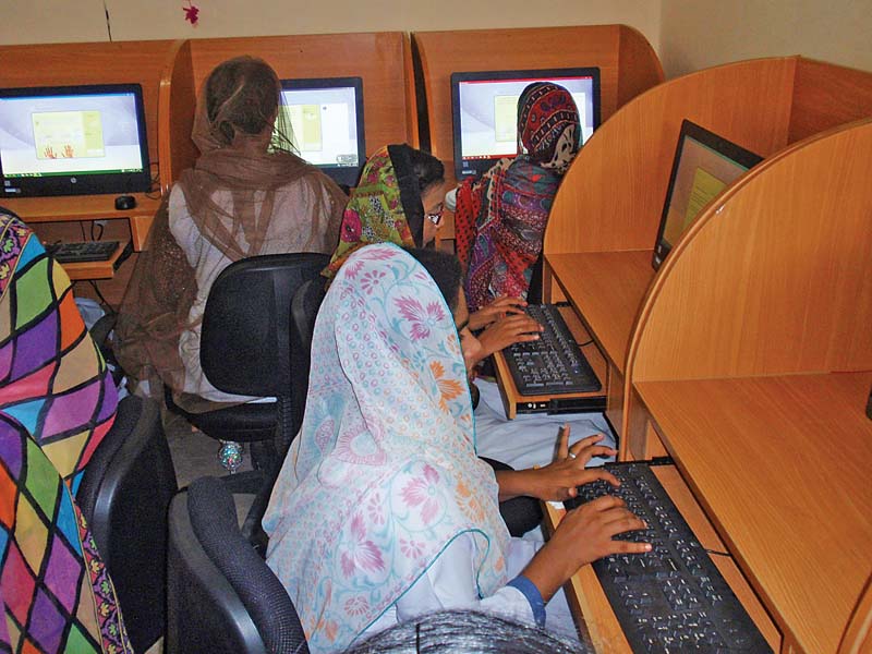 the lab seeks to provide computer training to young women belonging to underprivileged families photo express