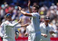 josh tongue celebrates after getting the wicket of usman khawaja of australia photo reuters