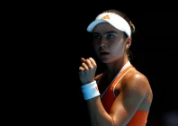 iva jovic of the u s reacts during her fourth round match against kazakhstan s yulia putintseva photo reuters