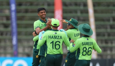 sameer subhan power pakistan to dominant eight wicket win against nz in u19 wc