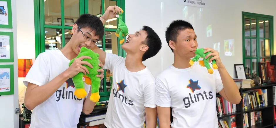 from left glints founders qin en looi ying cong seah and oswald yeo photo glints from left glints founders qin en looi ying cong seah and oswald yeo photo glints