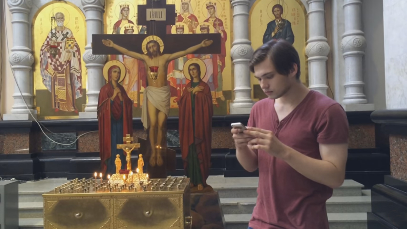 sokolovsky was detained for 2 months after he uploaded a video on youtube of himself playing the popular augmented reality game in yekaterinburg s church of all saints