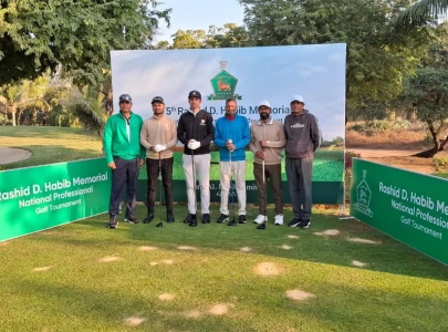 baig leads third round of golf tournament