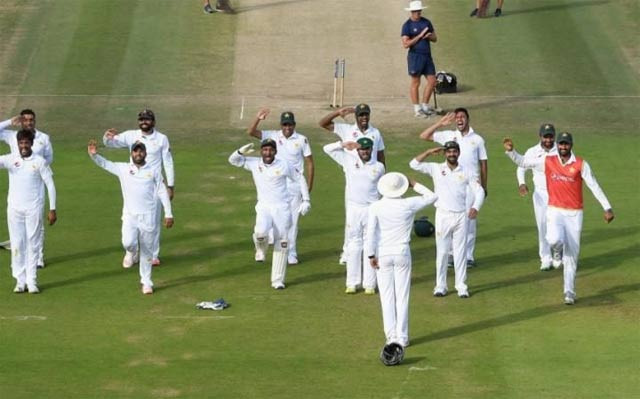 azhar ali told everyone to celebrate with glory photo afp