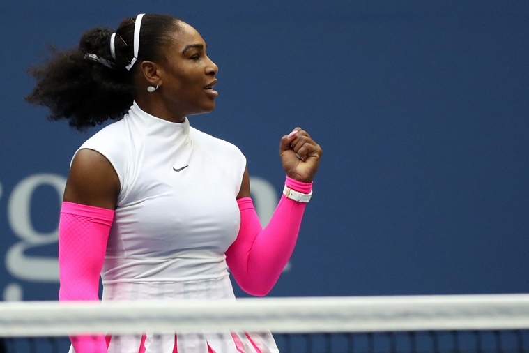 serena williams of the united states celebrates after winning match point against yarolslava shvedova of kazakhstan on day eight of the 2016 u s open tennis tournament at usta billie jean king national tennis center photo reuters