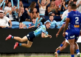 jorgensen lit up the sydney football stadium on friday photo afp
