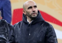 morocco coach walid regragui looks dejected during the presentation after the match photo reuters