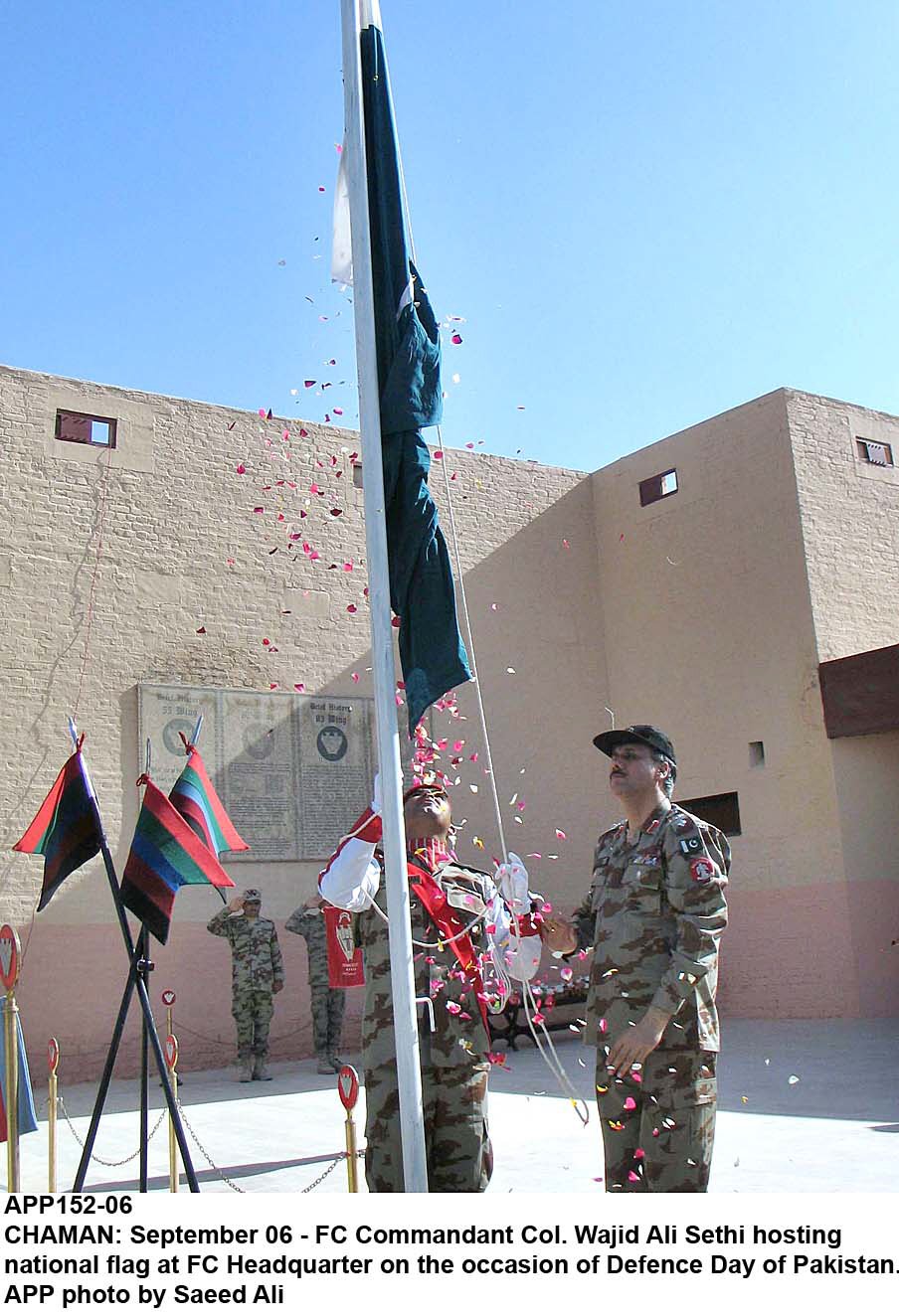 for the first time in history a flag hosting ceremony was held in south waziristan at wana sports complex where political administration tribal elders and officers and jawans of the force participated in the function photo app