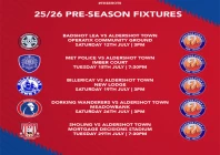pre season fixtures announced