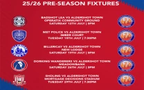 pre season fixtures announced