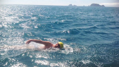 73 year old japanese man in record swimming bid 73 year old japanese man in record swimming bid