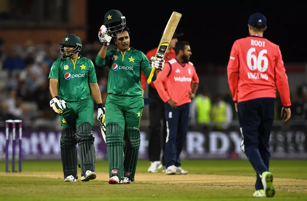 sharjeel khan khalid latif combined for a 100 run opening stand against england photo afp sharjeel khan khalid latif combined for a 100 run opening stand against england photo afp