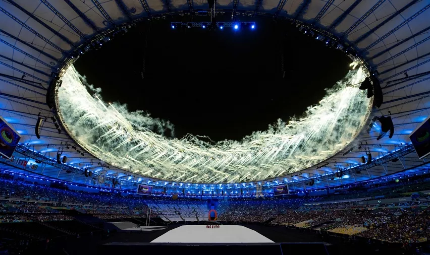 performers operate a dummy during the opening ceremony of the rio 2016 paralympic games at the maracana stadium in rio de janeiro on september 7 2016 photo afp performers operate a dummy during the opening ceremony of the rio 2016 paralympic games at the maracana stadium in rio de janeiro on september 7 2016 photo afp