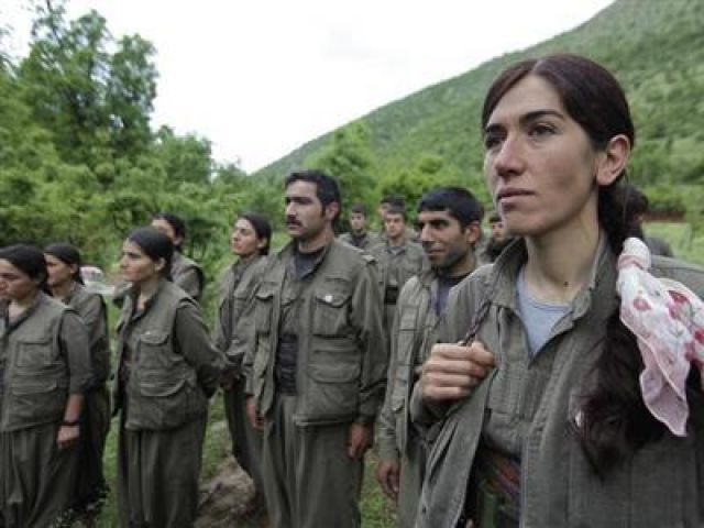 kurdistan workers party pkk fighters stand in formation in northern iraq photo reuters