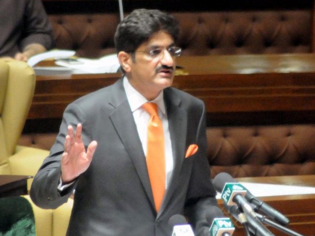 sindh chief minister murad ali shah photo file