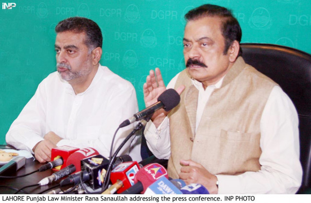 sanaullah said there was always a threat as punjab also shared borders with tribal areas where an operation against militants was underway photo inp sanaullah said there was always a threat as punjab also shared borders with tribal areas where an operation against militants was underway photo inp