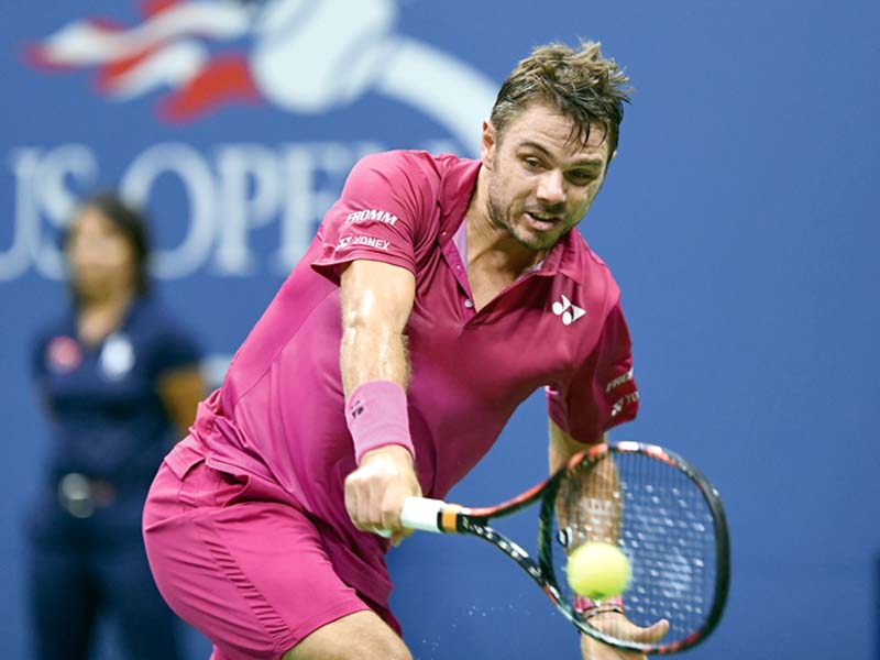 wawrinka stayed on track by coming up big on key points saving 11 of 15 break points held by the talented japanese at the arthur ashe stadium photo afp