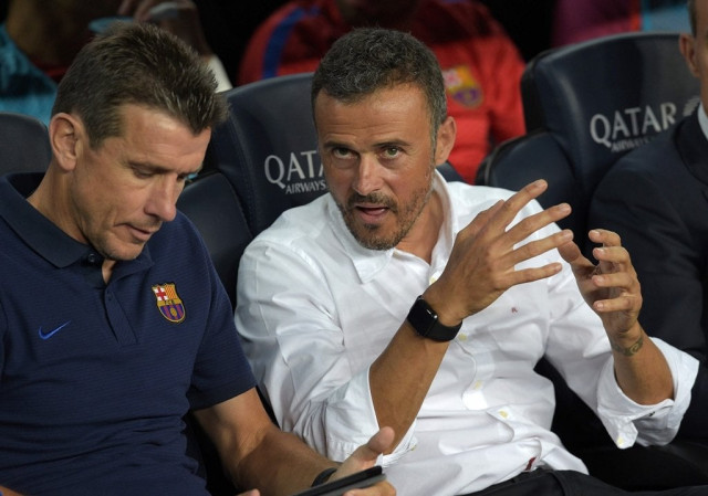 barcelona 039 s coach luis enrique r at the camp nou stadium in barcelona on september 10 2016 photo afp barcelona 039 s coach luis enrique r at the camp nou stadium in barcelona on september 10 2016 photo afp